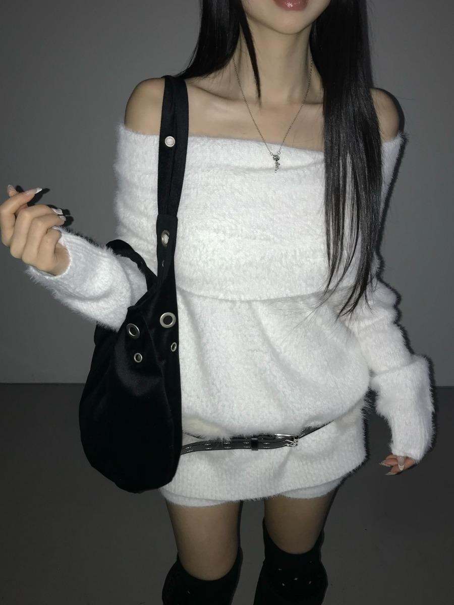 fluffy loose knit(2 color)