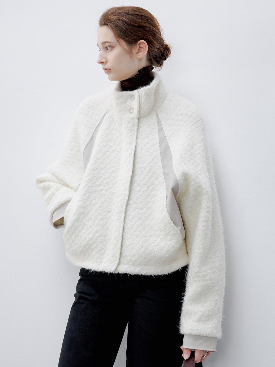 TG_Lambswool patchwork jacket