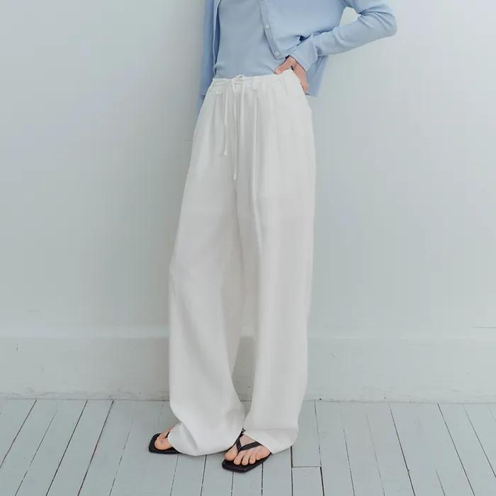 [3차] Banding fluid pants (ivory)