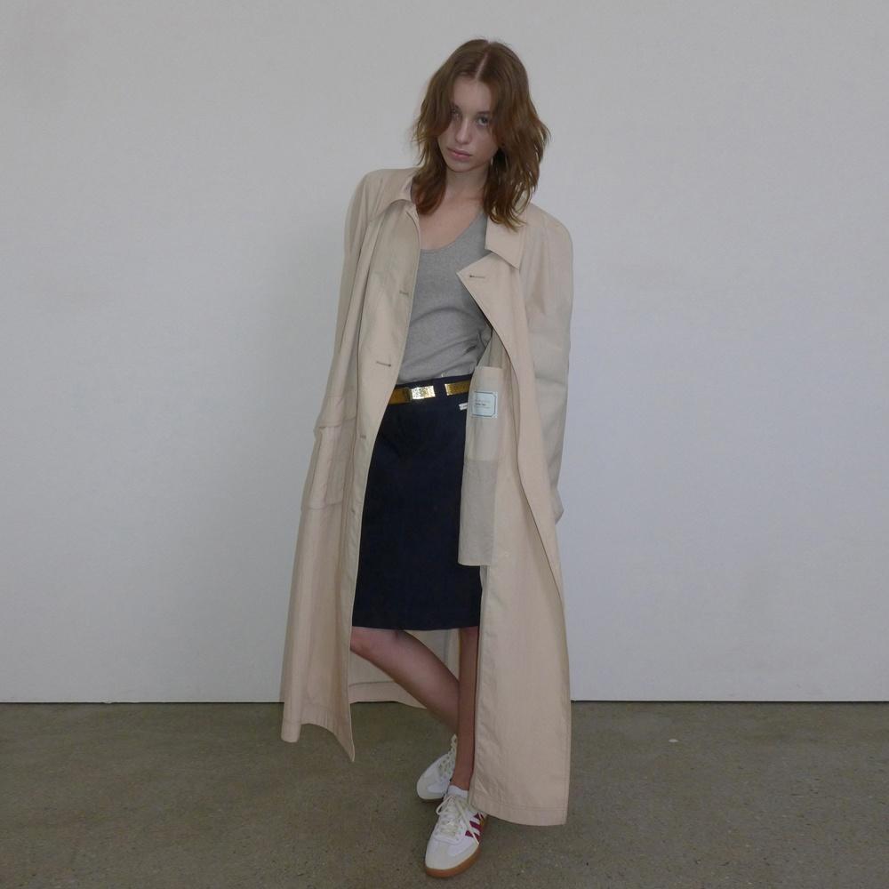 SIGNATURE OVERSIZED TRENCH COAT_CREAM BEIGE