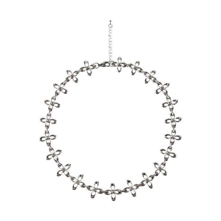 surgery metal cloverlink necklace