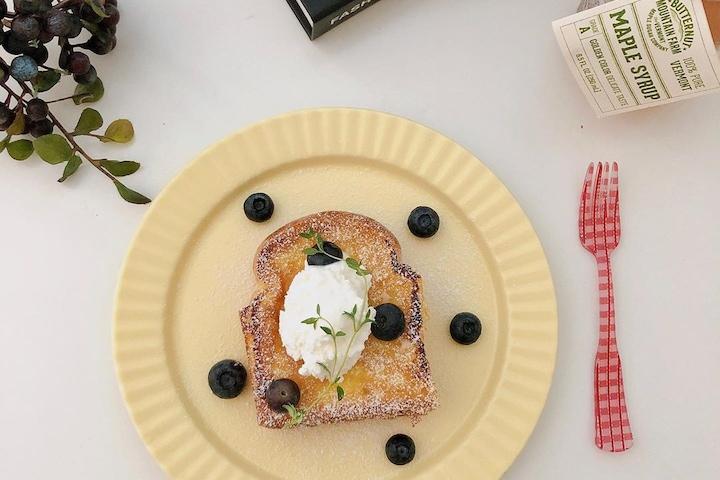볼드 크림 홈카페 브런치 접시 (2color)