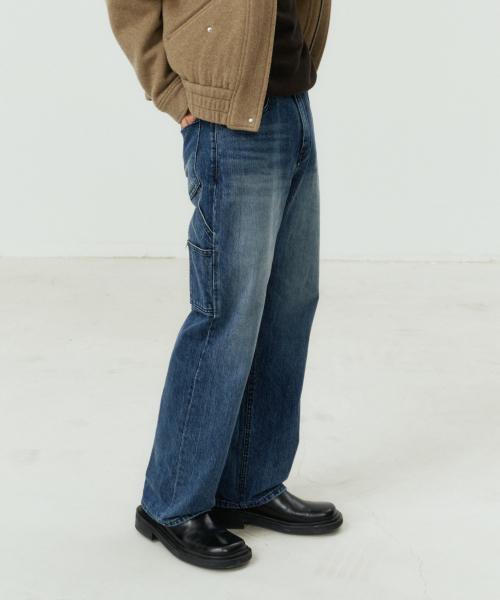 Carpenter Wide Deep Blue Jeans