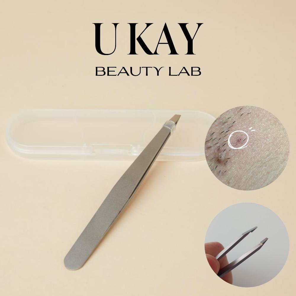 유케이 쪽집게 왁싱 인그로운헤어 핀셋 족집게 트위저 트위져