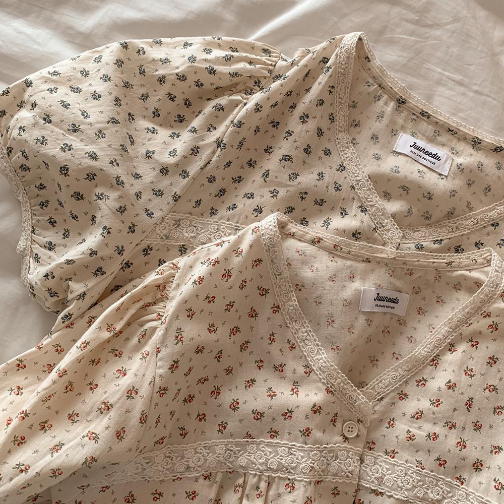 J'eu 다프네 스크런치 반팔 파자마세트 2type, 2size