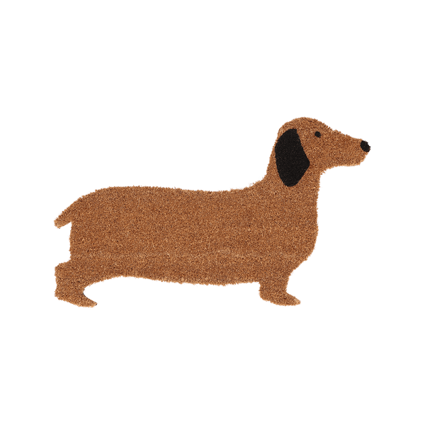 닥스훈트 모양의 귀여운 도어매트