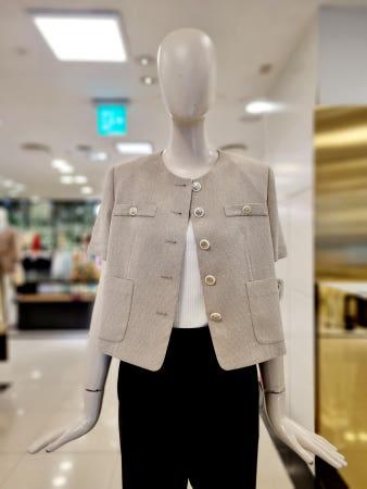 이런 상품 어때요? 씨씨콜렉트 노카라 린넨 혼방 자켓 E252MSF137