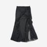 SILHOUETTE RUFFLE MAXI SKIRT [BLACK]