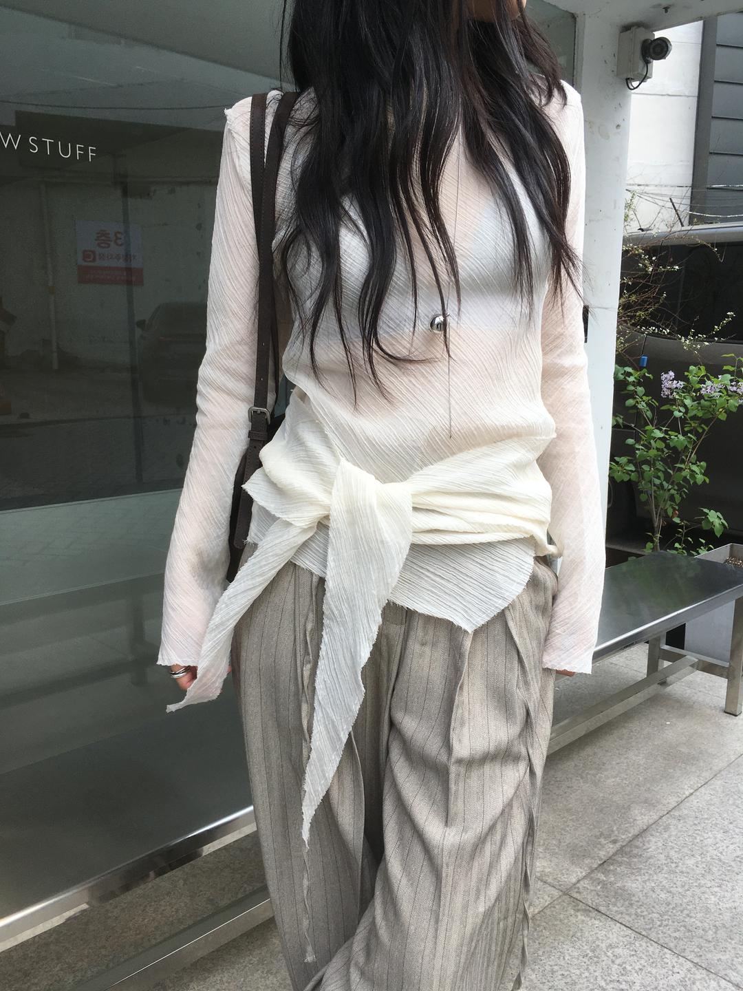 consis see through blouse (2color)