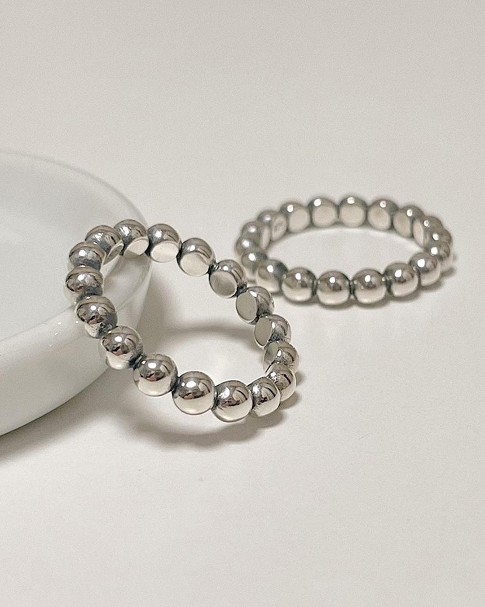 [925 silver] R-110 / 4mm oil painting ball ring