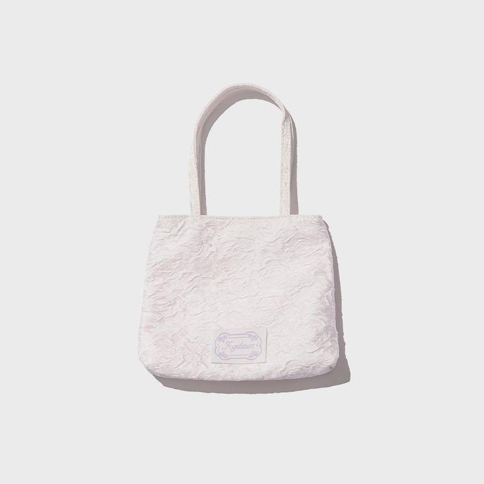 Rose Jacquard Tote Bag (pink)