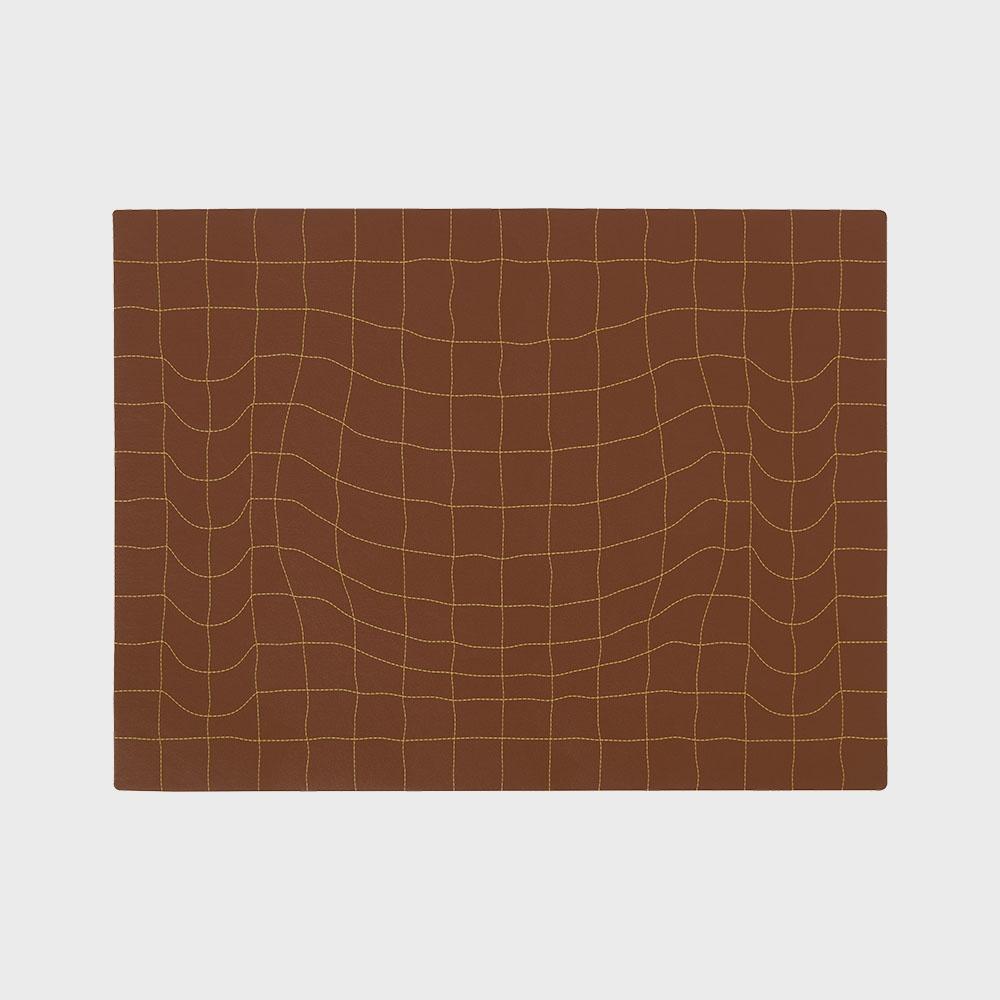 Grid Table Mat (Brown)