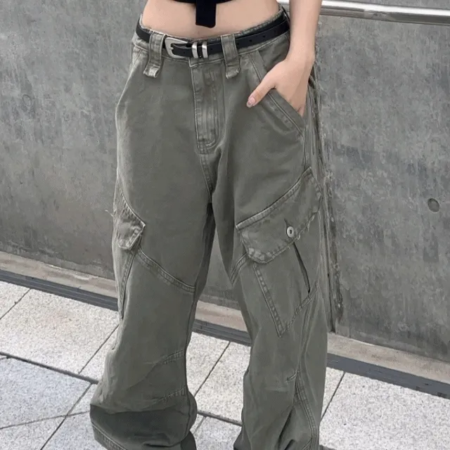 [UNISEX] BIG WASHING CARGO PT / 카고 빅포켓 팬츠