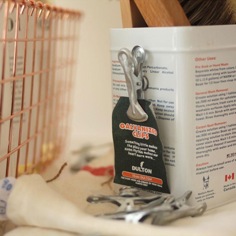 덜튼 갈바나이즈 빈티지 마그넷 자석클립 주문서 영수증 빌지꽂이 봉투집게 5개