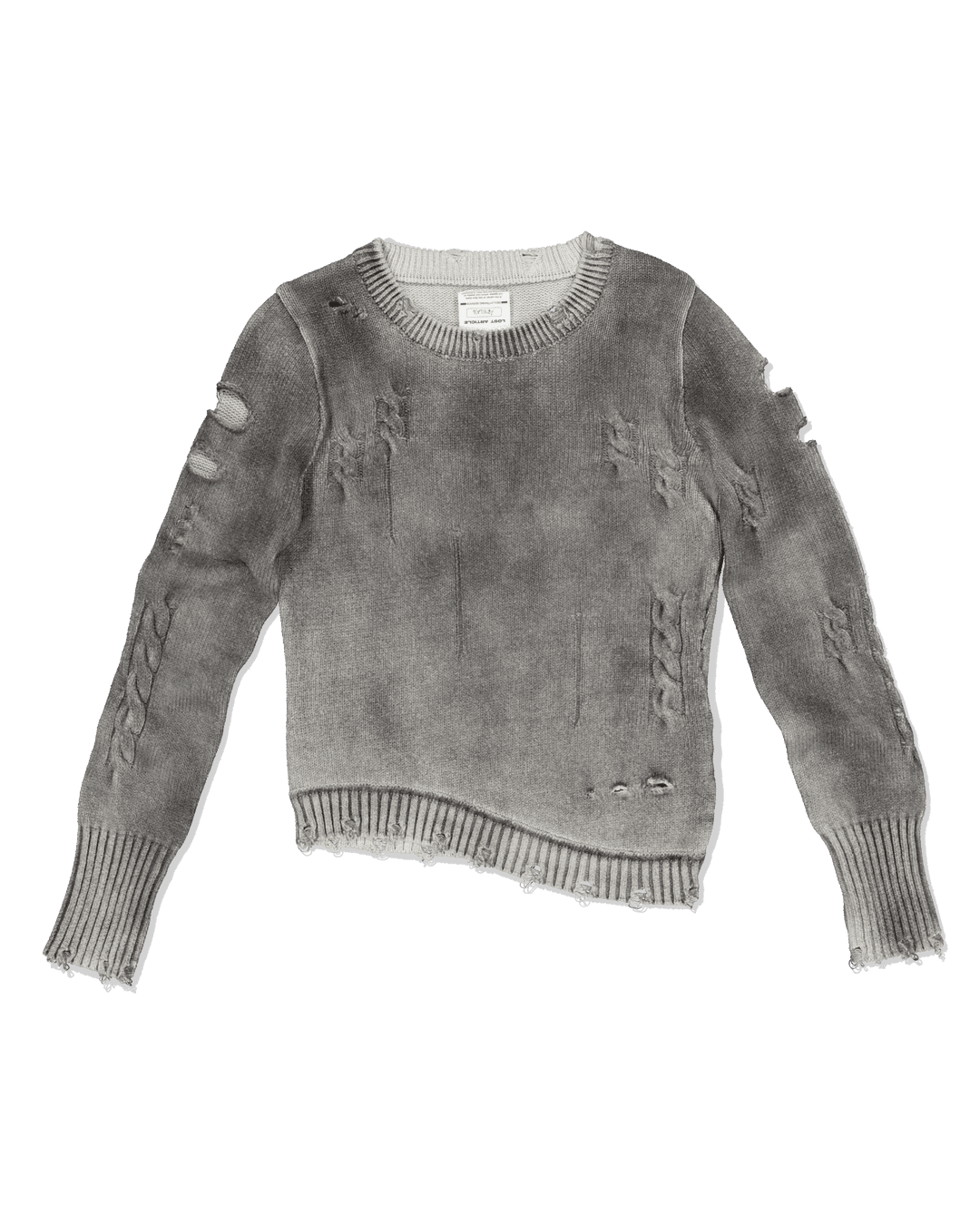 (ARIELLA) Old Knit Top - 0 / WASHED BLACK