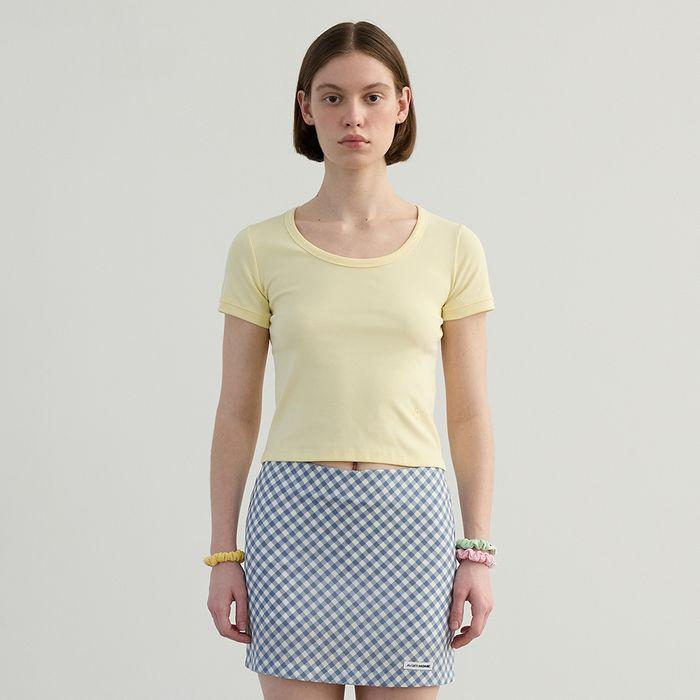 Crew Neck T-Shirt Yellow