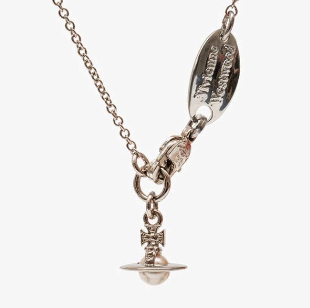 비비안웨스트우드 레일라 진주 드롭 팔찌 실버