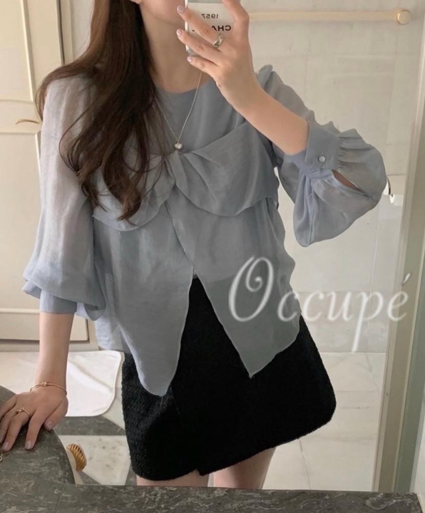 [핑크당일]pyt 프리티영띵 콜리보 블라우스 세트 (2col) 프영띵