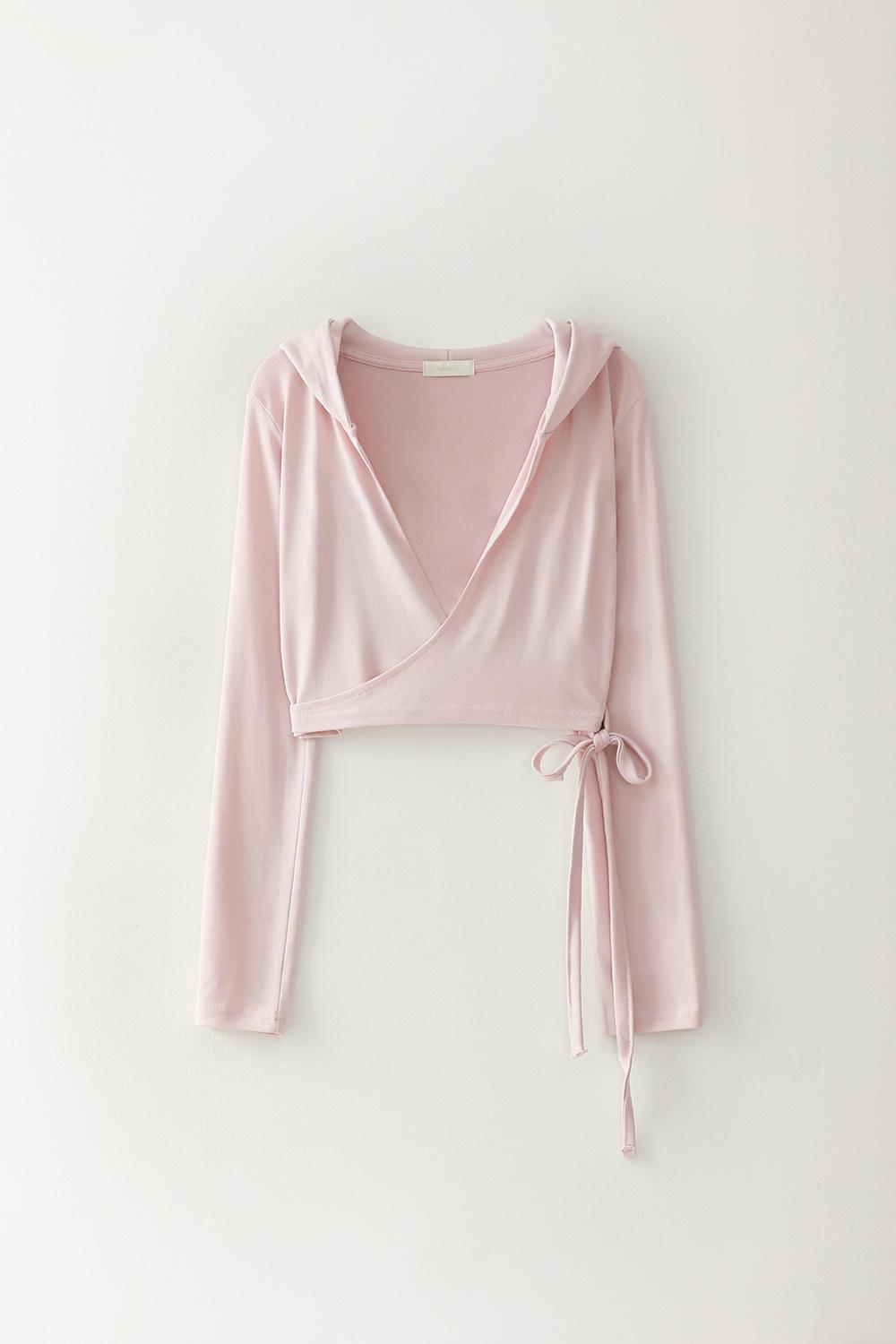 Hoodie Short Cardigan_Pink