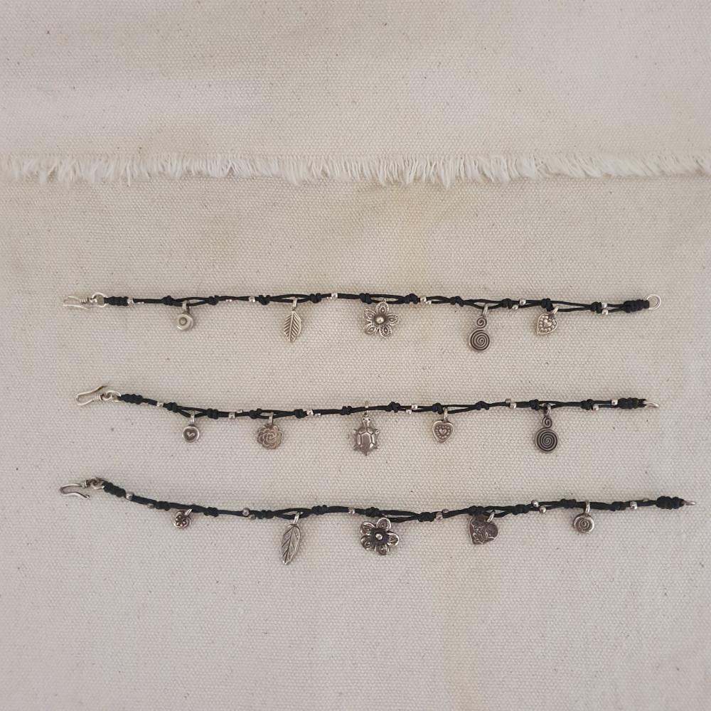 last one★ 카렌실버 팬던트 초실 팔찌