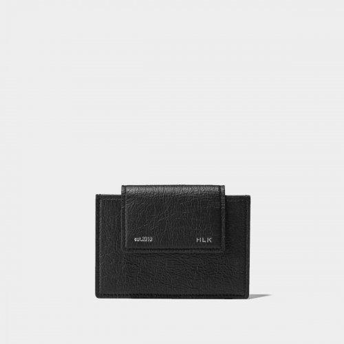 세미 플립 카드지갑 - 블랙