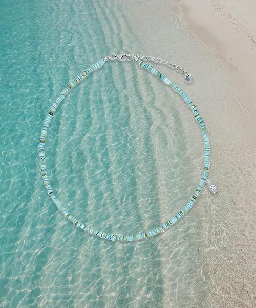 Marine Wave Necklace [ocean blue]