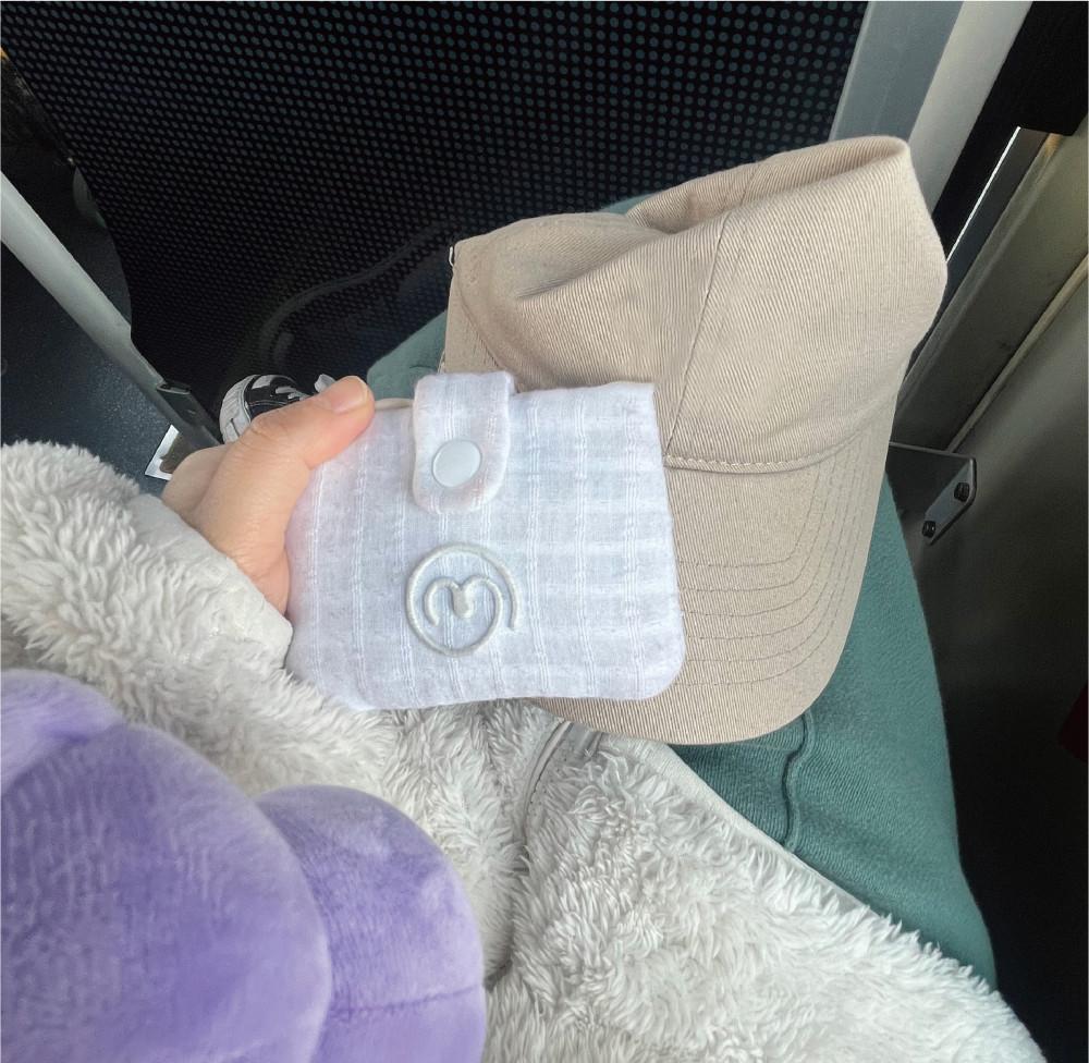 밍글맹글포켓 카드지갑 미니파우치 멀티파우치 -화이트체크