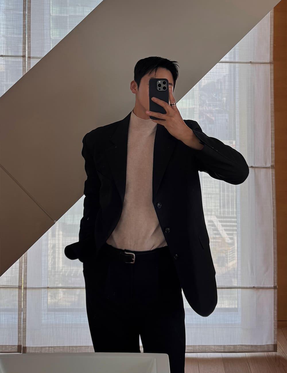 [누적판매 2만장] 원 홀가먼트 캐시 반폴라 니트(5color)