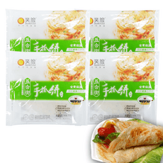 홍홍 중국식품 소프트 쇼좌빙 밀전병 충샹 수좌빙, 450g, 4개