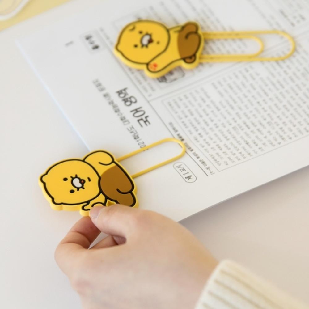 카카오프렌즈 빅클립 북마크 춘식이 책갈피