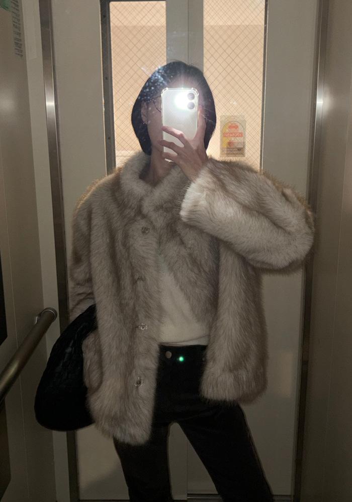 [BEST]NOVA 실키 시어링 퍼 자켓