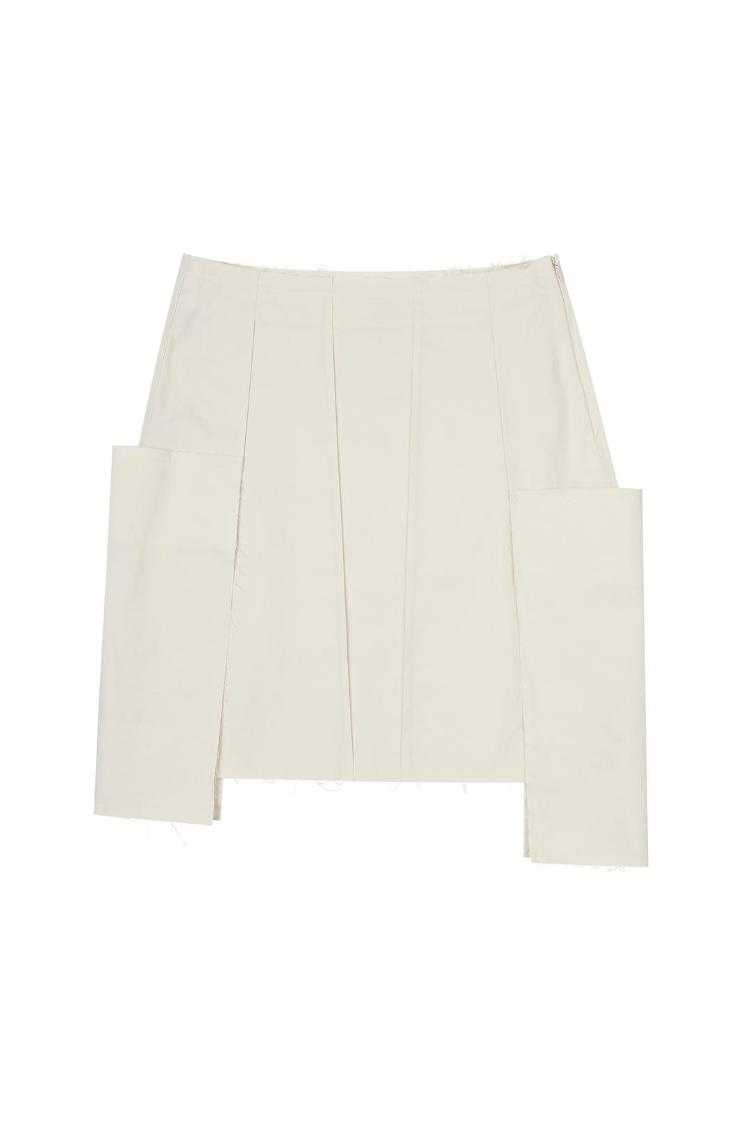 WING SKIRT IN IVORY