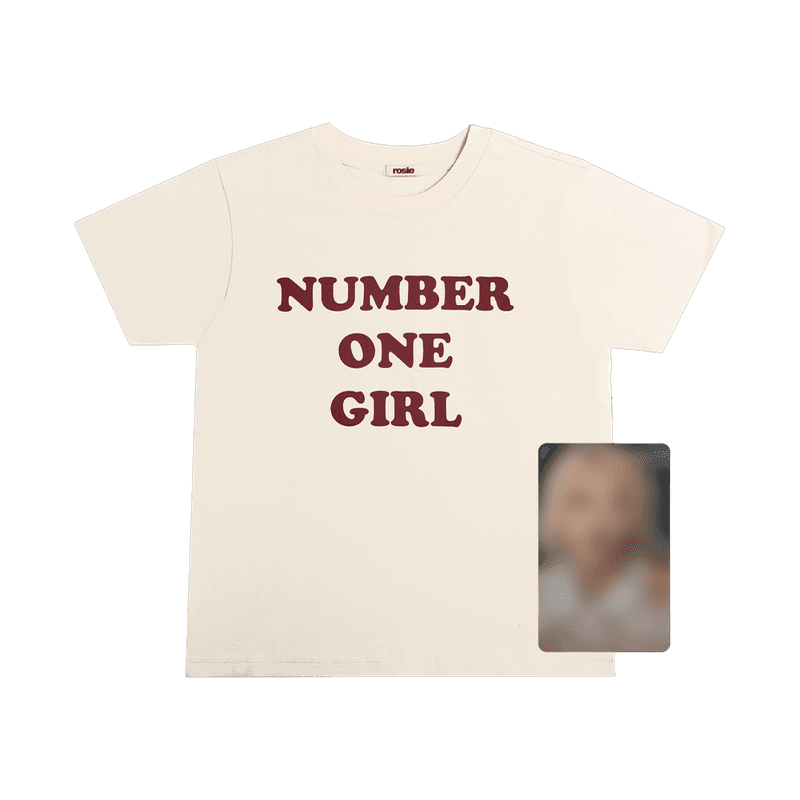 ROSÉ [ROSIE] NUMBER ONE GIRL WHITE T-SHIRT