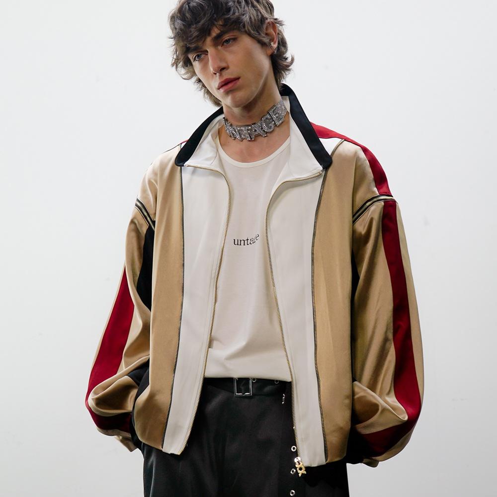 멀티 집업 오버사이즈 트랙 자켓[Gold(UNISEX)]_UTO-SS03