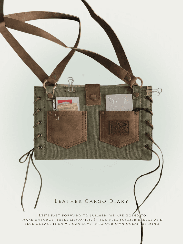 수심 Roilli Leather Cargo Diary 레더 카고 다이어리 6공 A6 B6 바인더