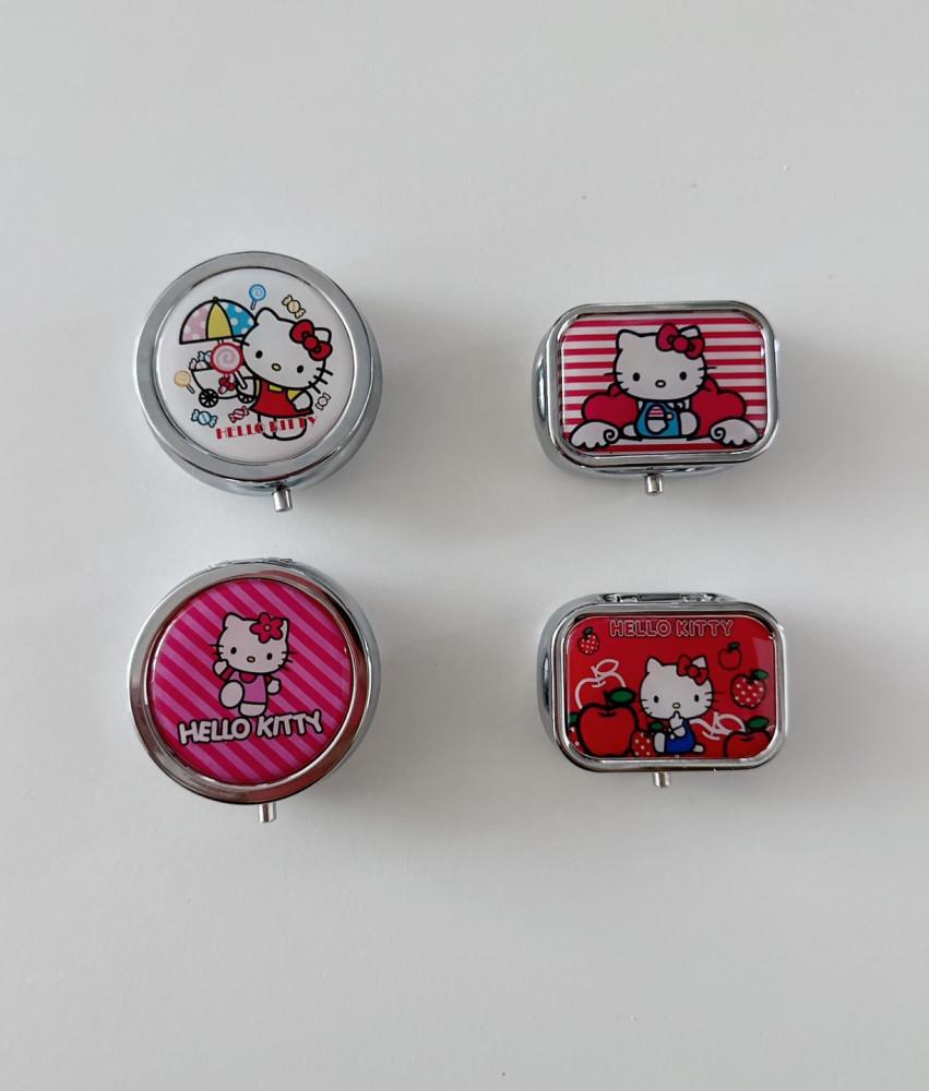 레드 앤 화이트 / 미니 헬로 키티 주얼리함 / 틴케이스 / 악세사리 보관함
