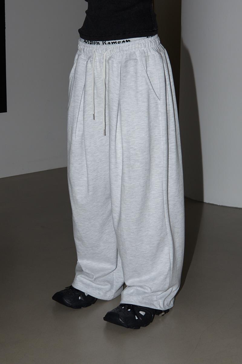 [기모추가] DAVID TWO-TUCK MEGA WIDE BASIC SWEAT