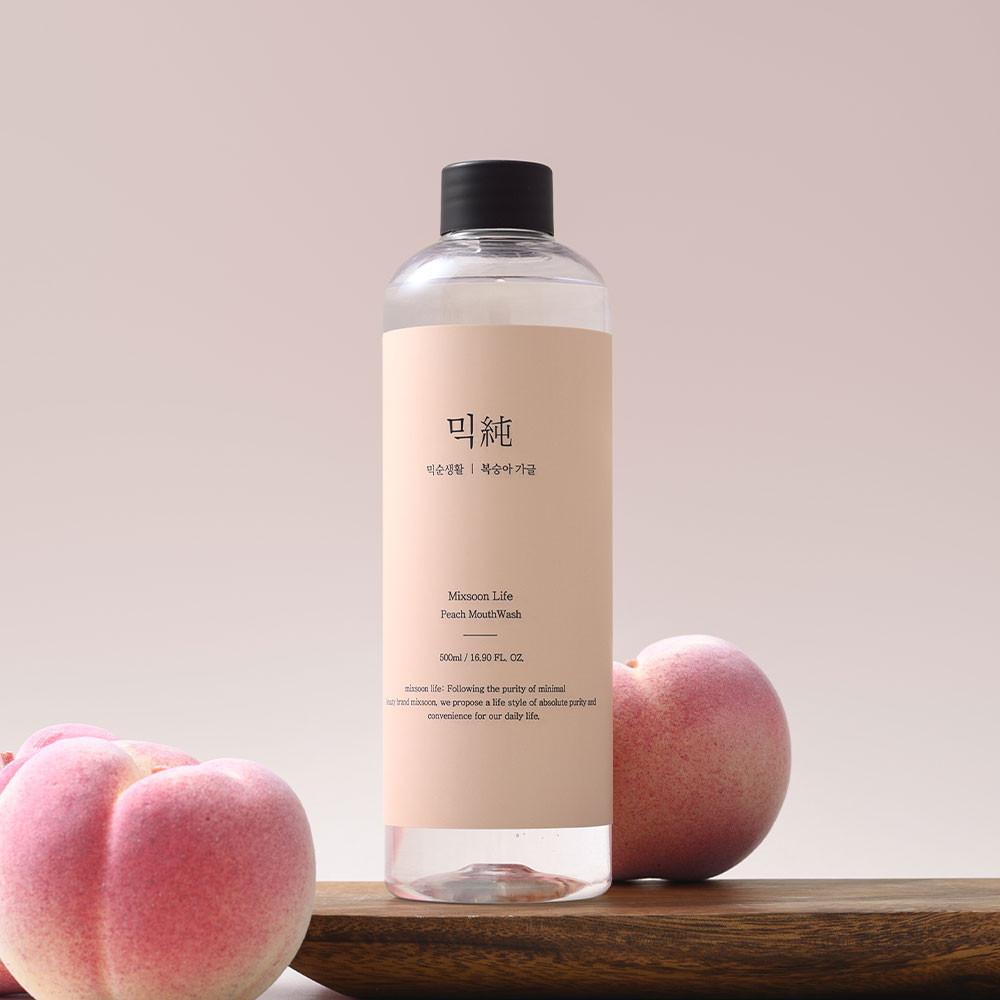 믹순생활 마일드 가글(복숭아향) 500ml