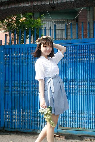 [피크닉 더 한복] '포카리\' 저고리 치마 일체형 한복원피스