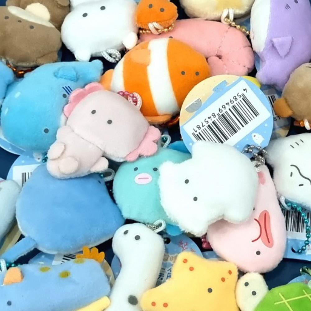 [세이하이]쁘띠 마스코트 수족관 해양생물 키링 30종 귀여운 키홀더 시리즈