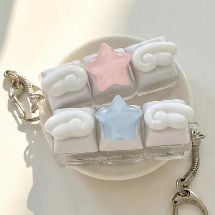 [New Arrival] LED 키캡 Keyboard 키링 1구 3구 열쇠고리 모음전