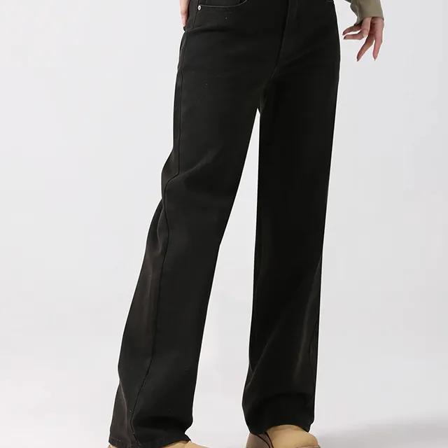 [🎉25% 쿠폰] STRAIGHT WIDE DENIM PANTS BROWN