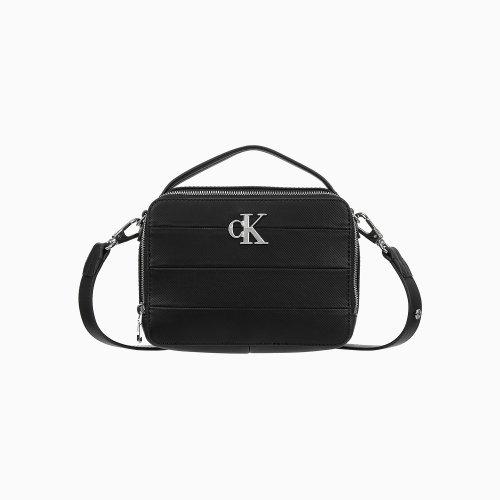 여 블랙 CKJ 미니멀 모노그램 런치 카메라 크로스오버 DH3337 001