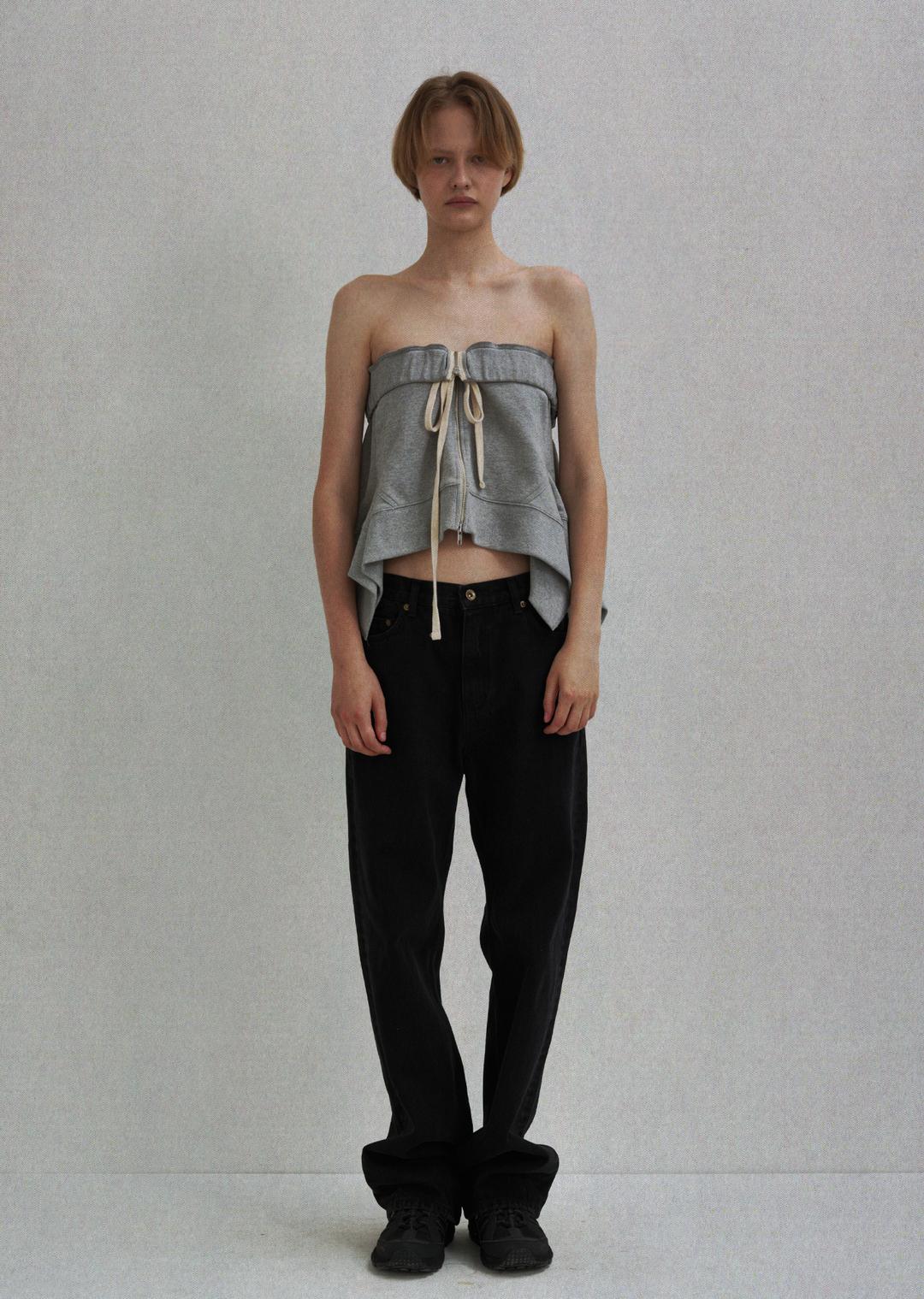 STRAIGHT LOOSE FIT JEANS BLACK