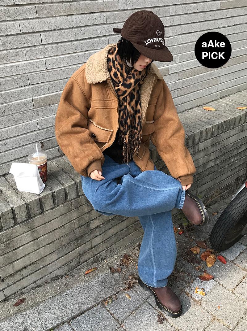 SUEDE MUSTANG JUMPER (beige / black)