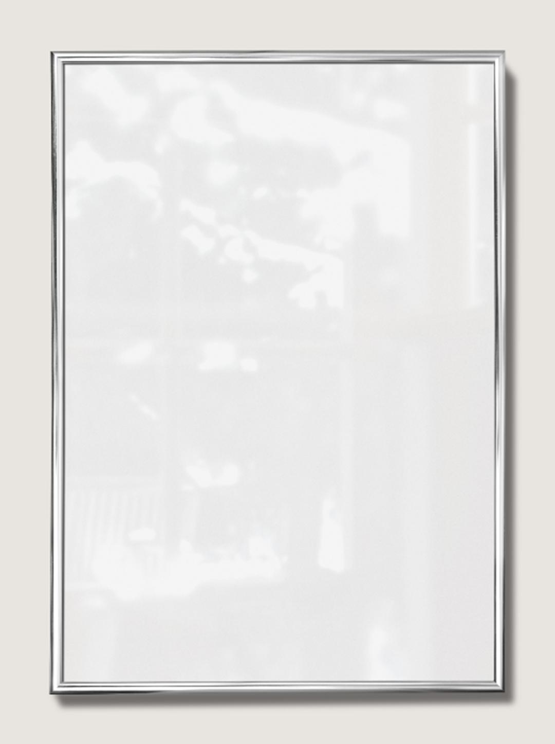 A3 Silver round gloss frame