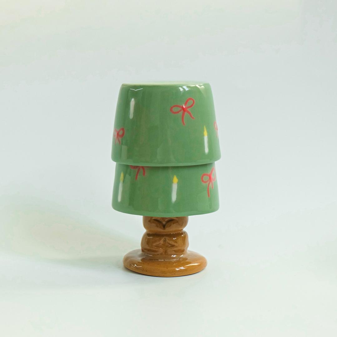 Holiday Edition Tree Mug - Red ribbon