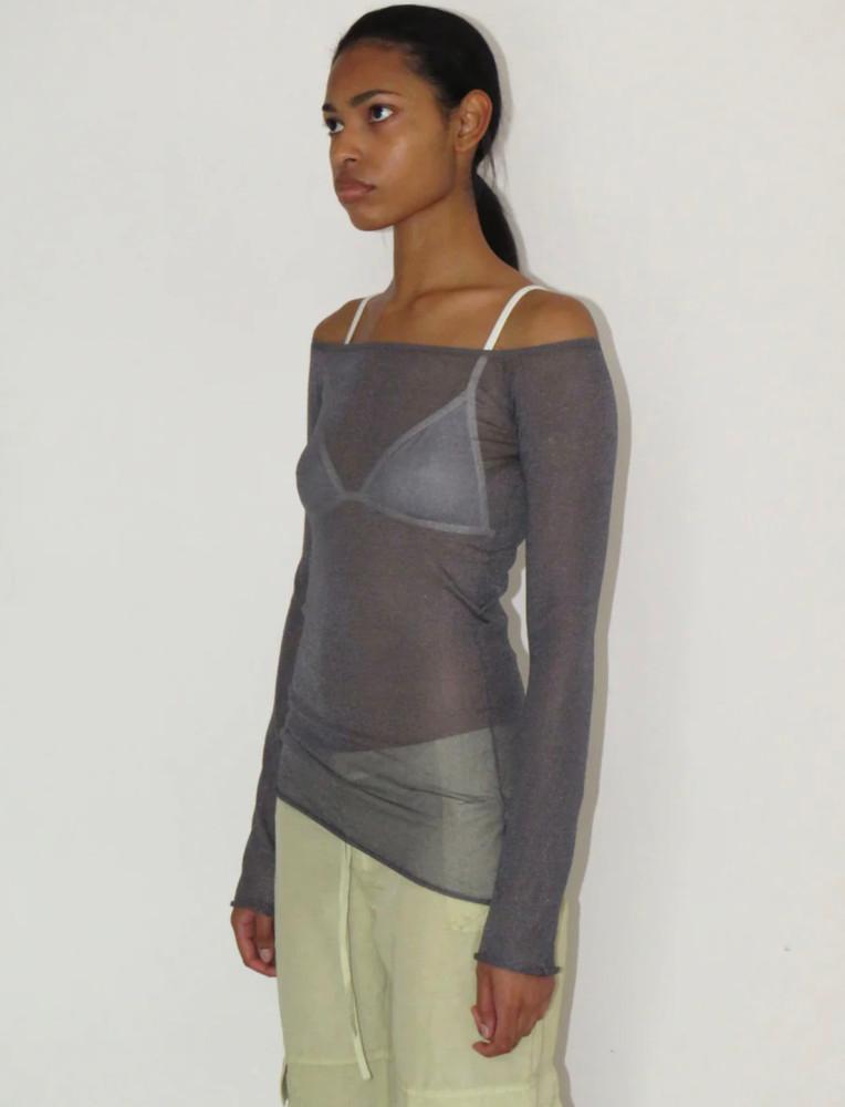 팔로마울 오프숄더 시어 탑 켈리 Kelly