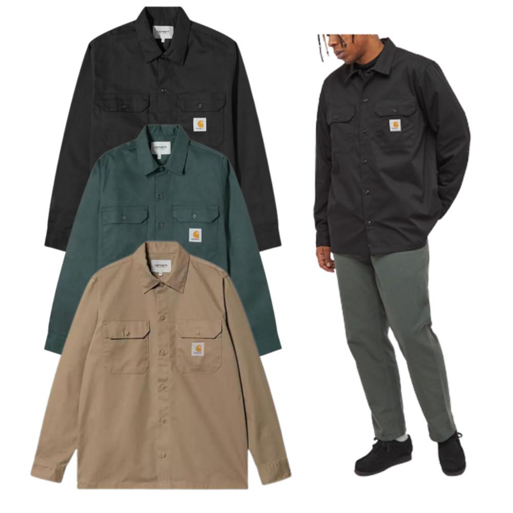 칼하트셔츠 남자 플랩포켓 미드웨이트 남자남방 긴팔셔츠