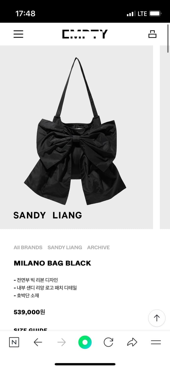 sandy liang milano bag black | 후루츠패밀리